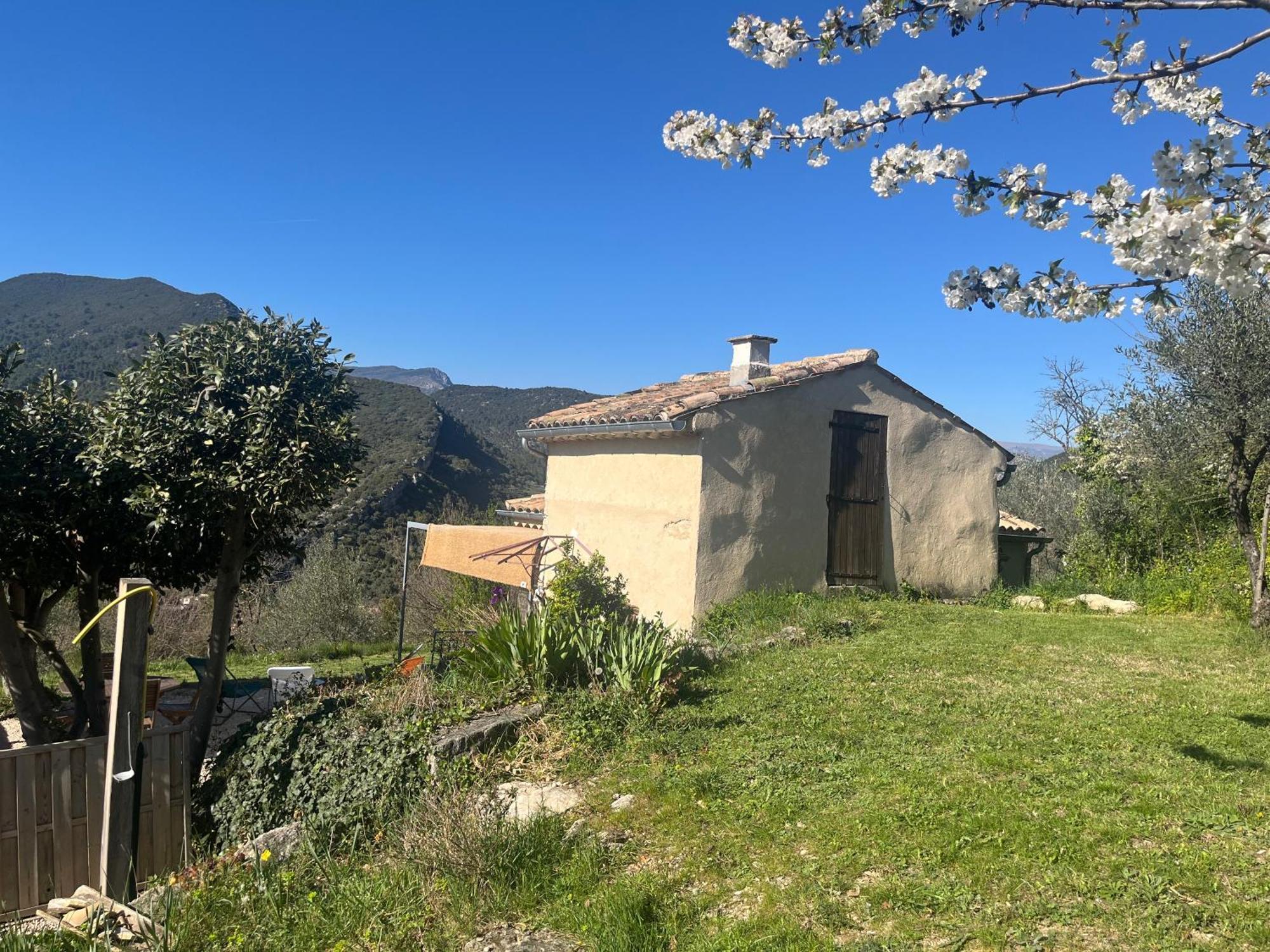 Villa Cabanon entouré de montagnes et d'oliviers Nyons Exterior foto